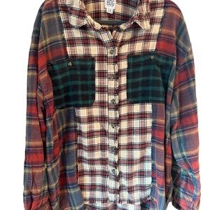 Urban Outfitters BDG Women's Size Large Oversized Flannel Plaid Shirt